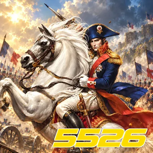 5526 — ilustração de um cavaleiro em um cavalo branco