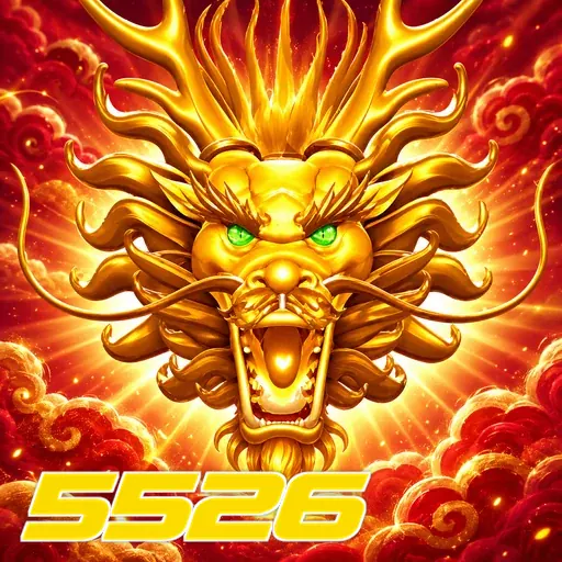5526 — ilustração de um dragão dourado