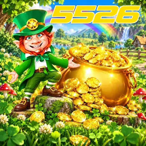 5526 — ilustração de um duende com moedas de ouro