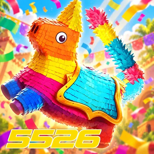 5526 — ilustração de uma piñata colorida
