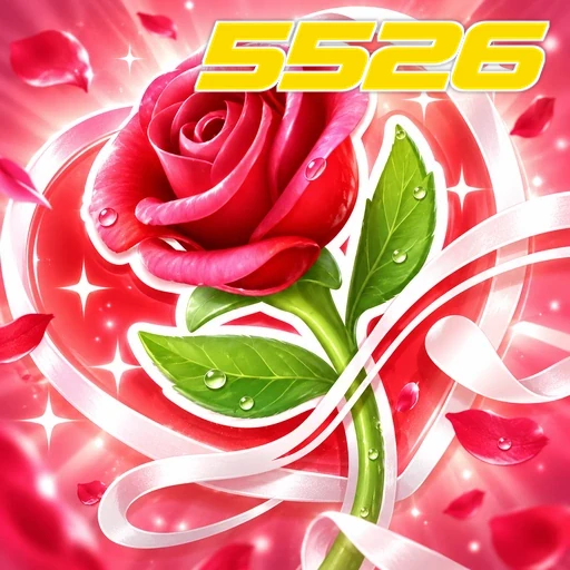 5526 — ilustração de uma rosa cor-de-rosa